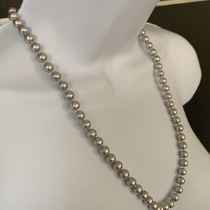 Studio Works Gray Faux 24" Pearl Necklace